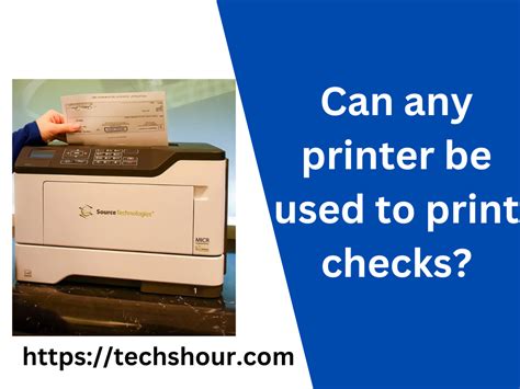 can any printer print checks.